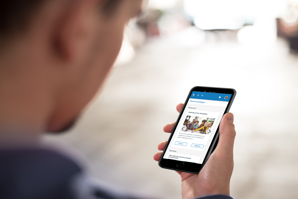 Birch Learning Platform on mobile