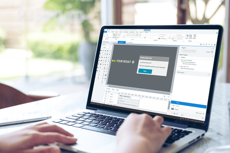 Using Result Slides in Articulate Storyline B Online Learning