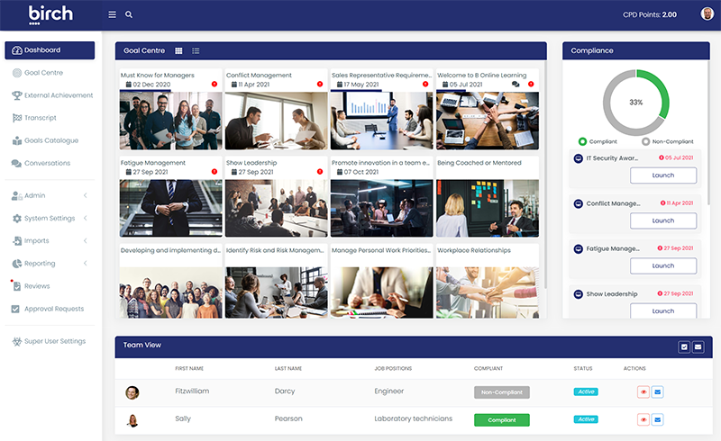 Birch learning platform